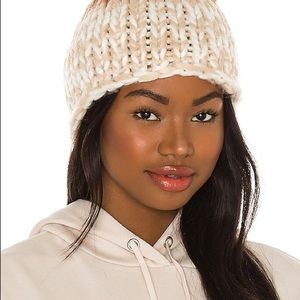 Free People Cozy Up Color Block Pom Beanie NEW